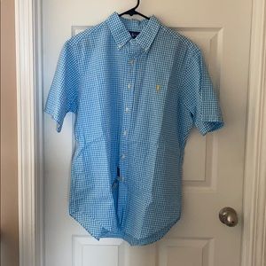 Men’s Short Sleeve Polo Button-Up